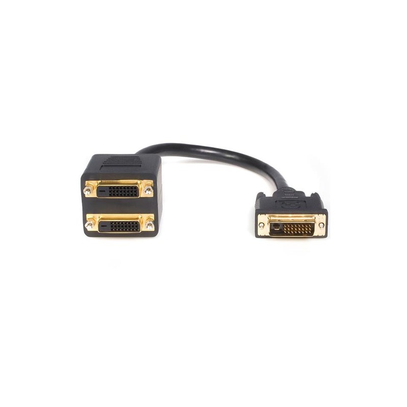 StarTech.com 1 ft DVI-D to 2x DVI-D Digital Video Splitter Cable - M/F