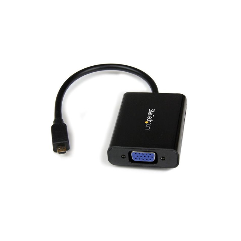 StarTech.com Micro HDMI to VGA Adapter Converter with Audio for Smartphones / Ultrabooks / Tablets - 1920x1080