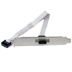 StarTech.com 16in (40cm) 9 Pin Serial Male to 10 Pin Motherboard Header Slot Plate