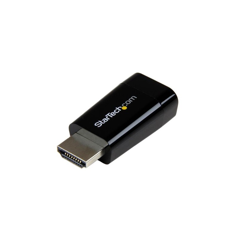 StarTech.com Compact HDMI to VGA Adapter Converter - Ideal for Chromebooks Ultrabooks & Laptops – 1920x1200/1080p