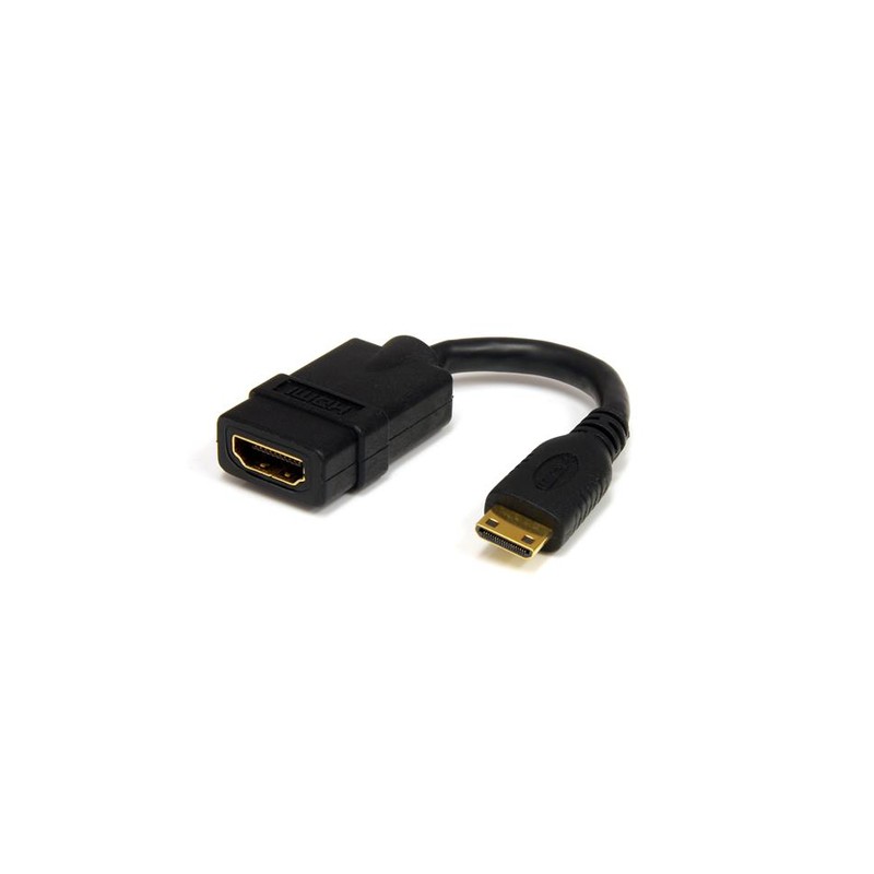 StarTech.com 5in High Speed HDMI Adapter Cable - HDMI to HDMI Mini- F/M