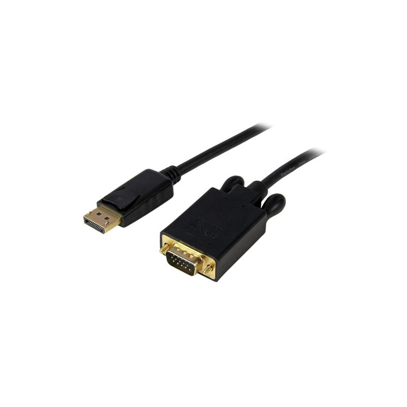 StarTech.com 10 ft DisplayPort to VGA Adapter Converter Cable – DP to VGA 1920x1200 - Black