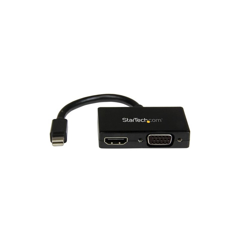 StarTech.com Travel A/V Adapter: 2-in-1 Mini DisplayPort to HDMI or VGA Converter