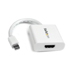 StarTech.com Mini DisplayPort to HDMI Video Adapter Converter - White