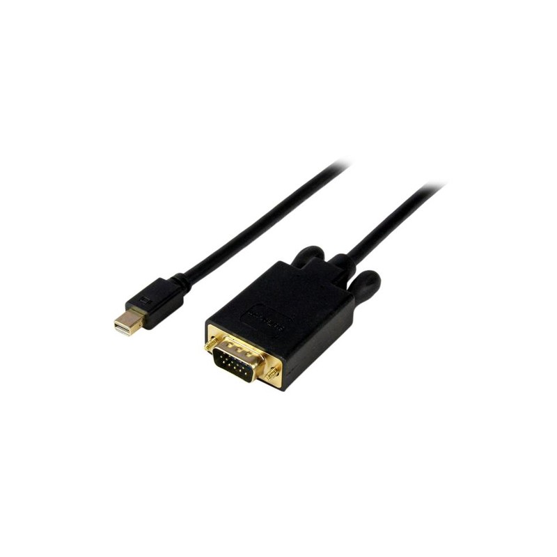 StarTech.com 10 ft Mini DisplayPort to VGA Adapter Converter Cable – mDP to VGA 1920x1200 - Black