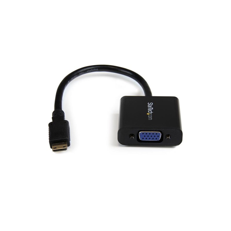 StarTech.com Mini HDMI to VGA Adapter Converter for Digital Still Camera / Video Camera - 1920x1080