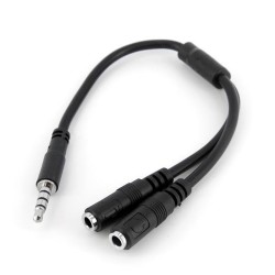 StarTech.com Headset adapter for headsets with separate headphone / microphone plugs - 3.5mm 4 position to 2x 3 position 3.5mm M