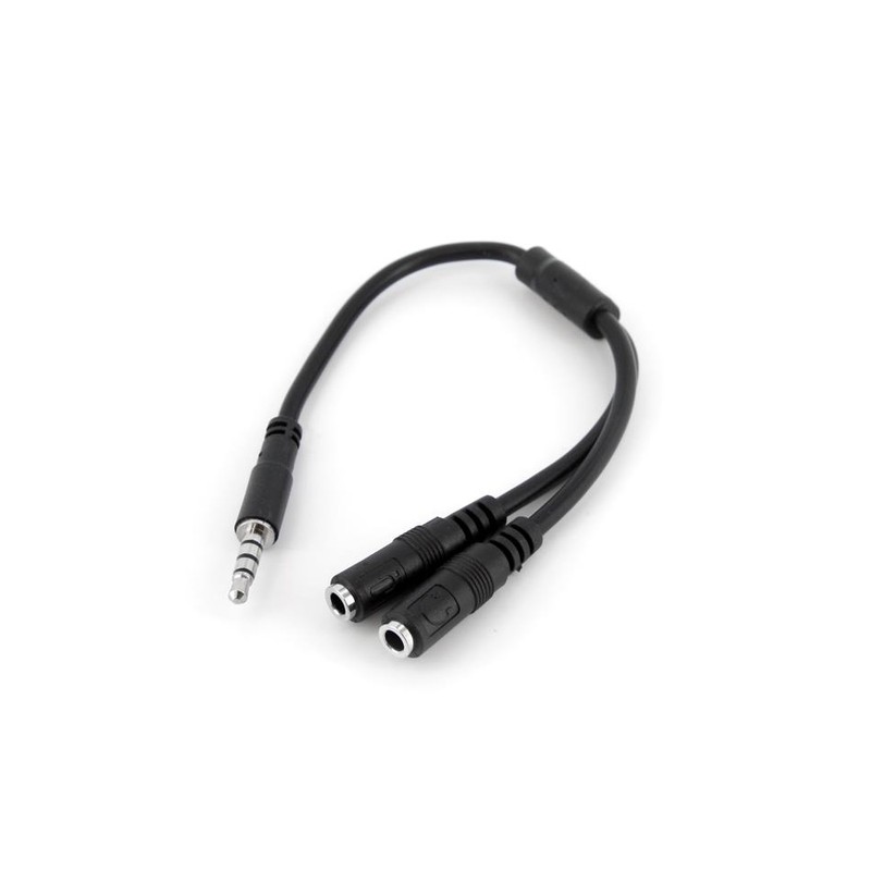 StarTech.com Headset adapter for headsets with separate headphone / microphone plugs - 3.5mm 4 position to 2x 3 position 3.5mm M