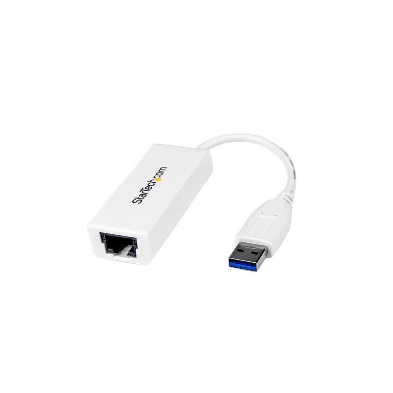 StarTech.com USB 3.0 to Gigabit Ethernet NIC Network Adapter - White