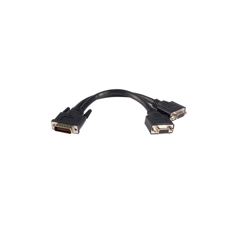 StarTech.com 8in LFH 59 Male to Dual Female VGA DMS 59 Cable