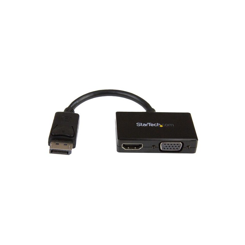 StarTech.com Travel A/V Adapter: 2-in-1 DisplayPort to HDMI or VGA