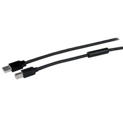 StarTech.com 15m / 50 ft Active USB 2.0 A to B Cable - M/M