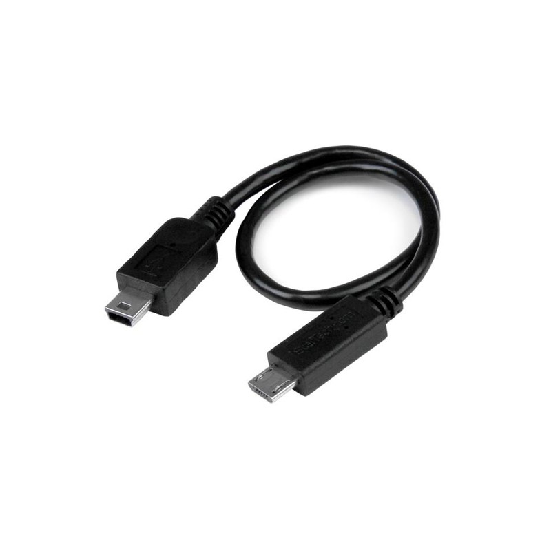 StarTech.com USB OTG Cable - Micro USB to Mini USB - M/M - 8 in.