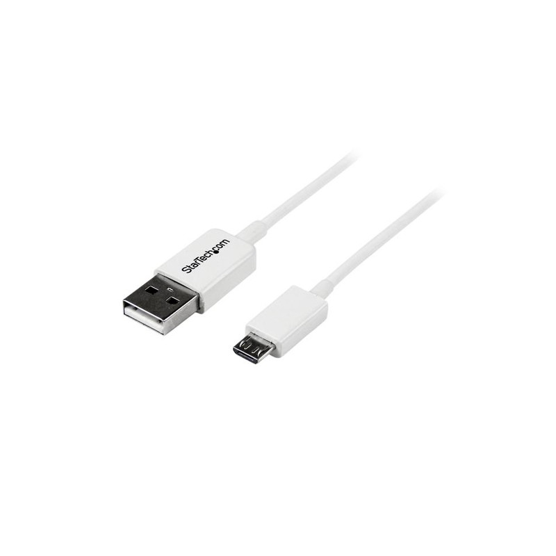 StarTech.com 2m White Micro USB Cable - A to Micro B