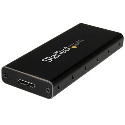 StarTech.com M.2 SSD Enclosure for M.2 SATA SSDs - USB 3.1 (10Gbps) with USB-C Cable