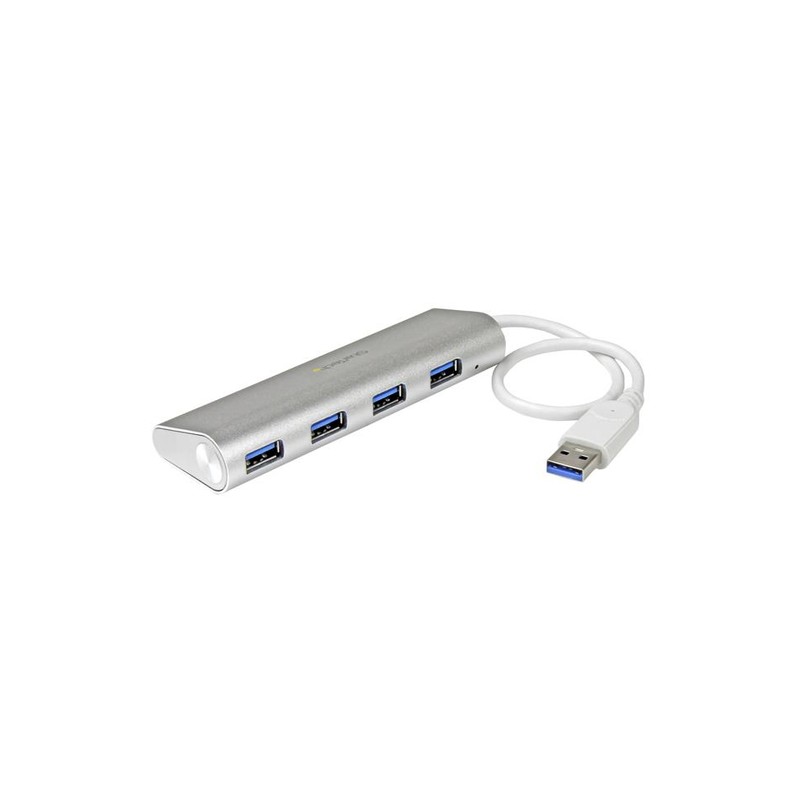 StarTech.com 4-Port Portable USB 3.0 Hub with Built-in Cable