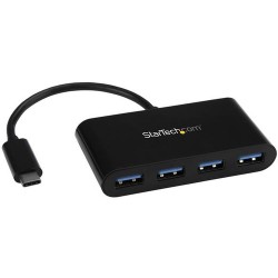 StarTech.com 4-Port USB-C Hub - USB-C to 4x USB-A - USB 3.0 Hub - Bus Powered