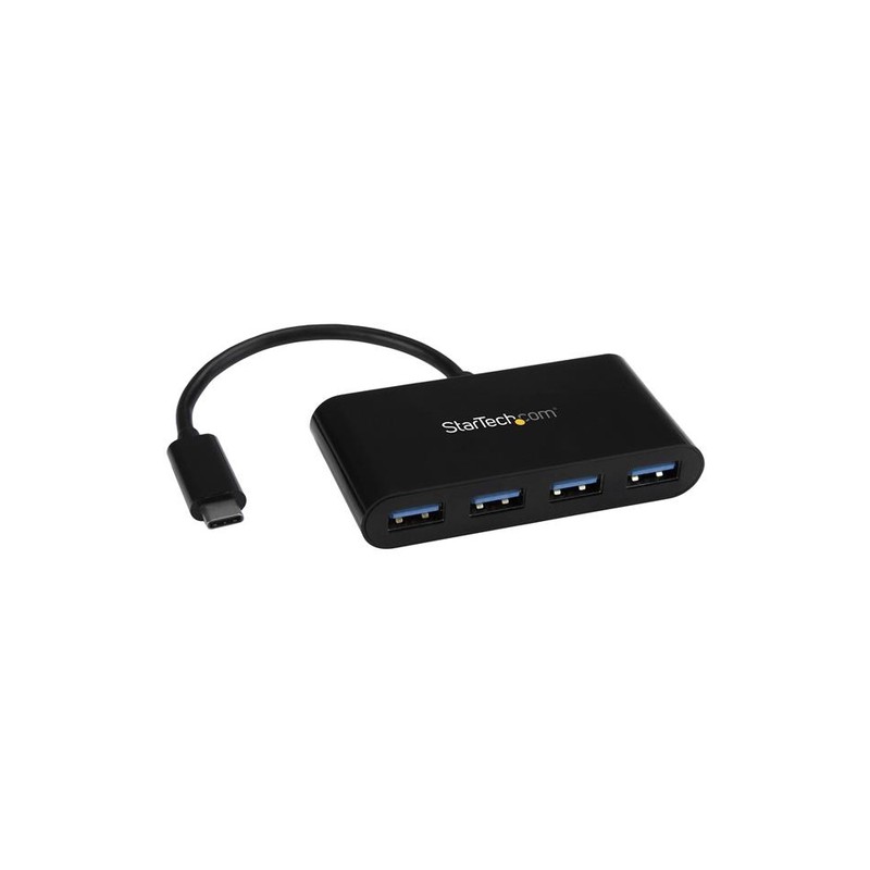 StarTech.com 4-Port USB-C Hub - USB-C to 4x USB-A - USB 3.0 Hub - Bus Powered