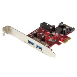 StarTech.com 4-port PCI Express USB 3.0 card - 2 external, 2 internal - SATA power