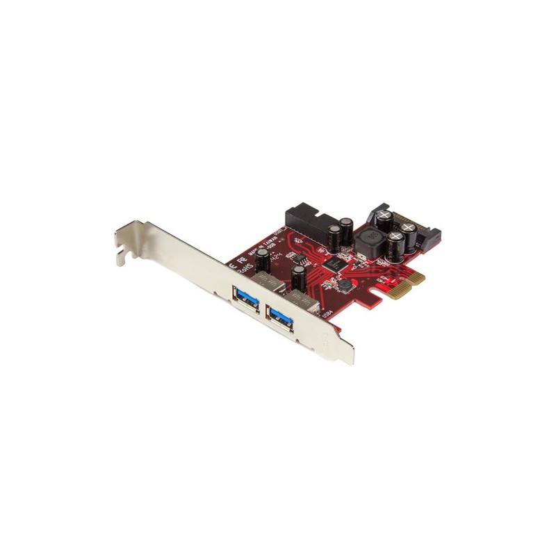 StarTech.com 4-port PCI Express USB 3.0 card - 2 external, 2 internal - SATA power