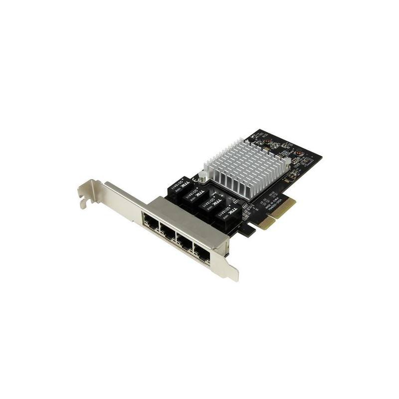 StarTech.com 4-Port Gigabit Ethernet Network Card - PCI Express, Intel I350 NIC