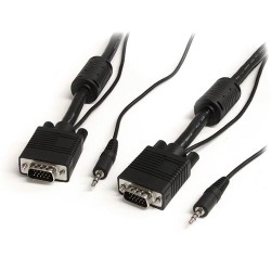 StarTech.com 5m Coax High Resolution Monitor VGA Video Cable with Audio HD15 M/M