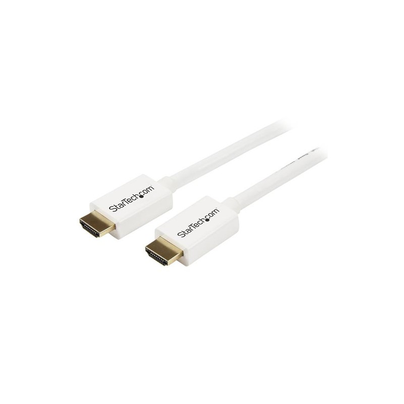 StarTech.com 3m (10 ft) White CL3 In-wall High Speed HDMI Cable - Ultra HD 4k x 2k HDMI Cable - HDMI to HDMI M/M