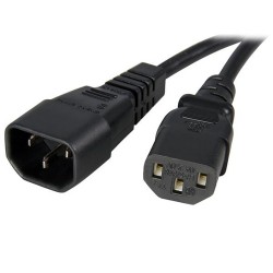 StarTech.com 1m Standard Computer Power Cord Extension - C14 to C13