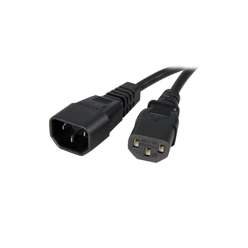 StarTech.com 1m Standard Computer Power Cord Extension - C14 to C13