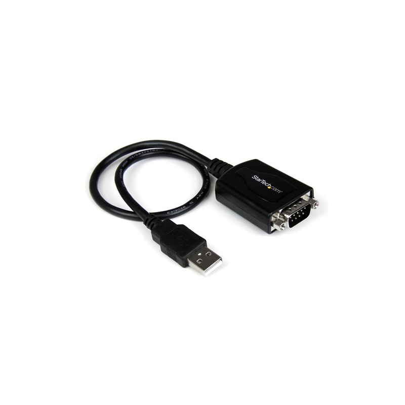 StarTech.com 1 ft USB to RS232 Serial DB9 Adapter Cable with COM Retention