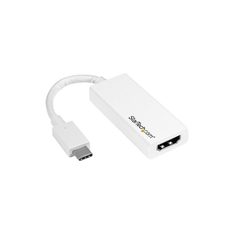 StarTech.com USB-C to HDMI Adapter - White - 4K 60Hz