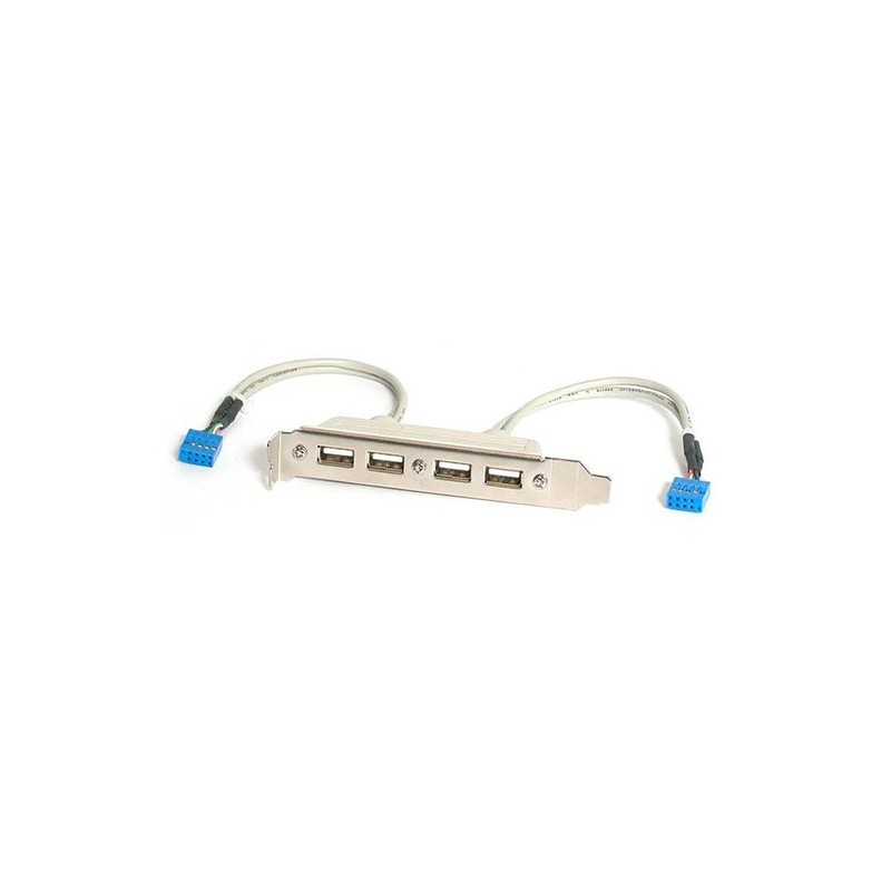 StarTech.com 4 Port USB A Female Slot Plate Adapter