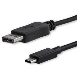 StarTech.com 3.3 ft. (1 m) USB-C to DisplayPort Cable - 4K 60Hz - Black