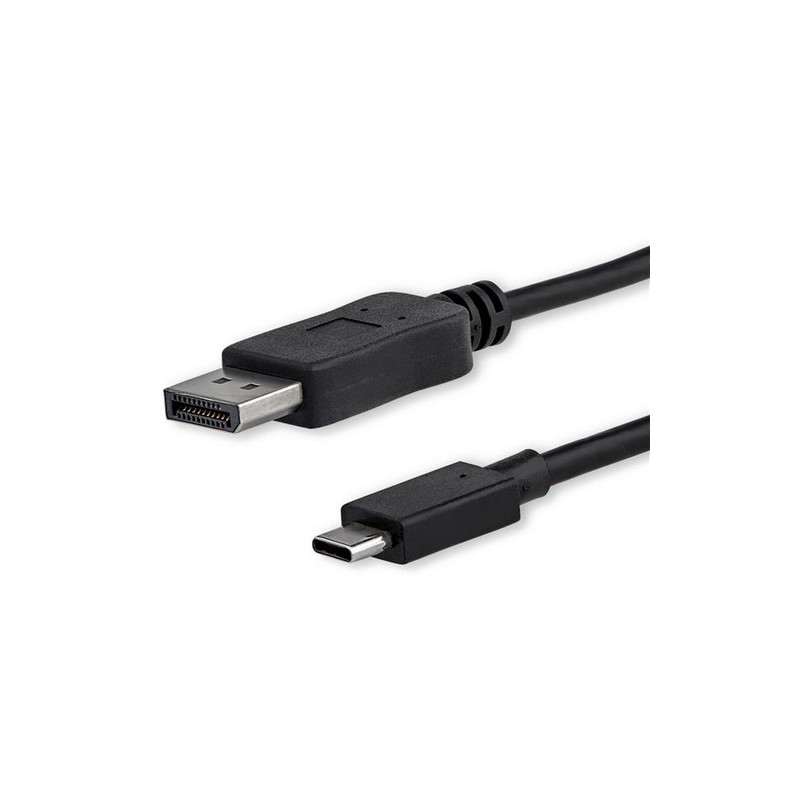 StarTech.com 3.3 ft. (1 m) USB-C to DisplayPort Cable - 4K 60Hz - Black