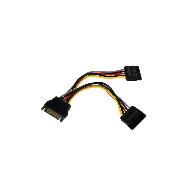 StarTech.com 6in SATA Power Y Splitter Cable Adapter - M/F