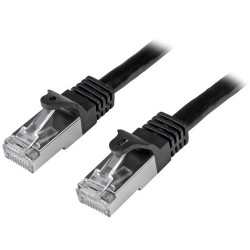 StarTech.com N6SPAT2MBK networking cable 2 m Cat6 SF/UTP (S-FTP) Black