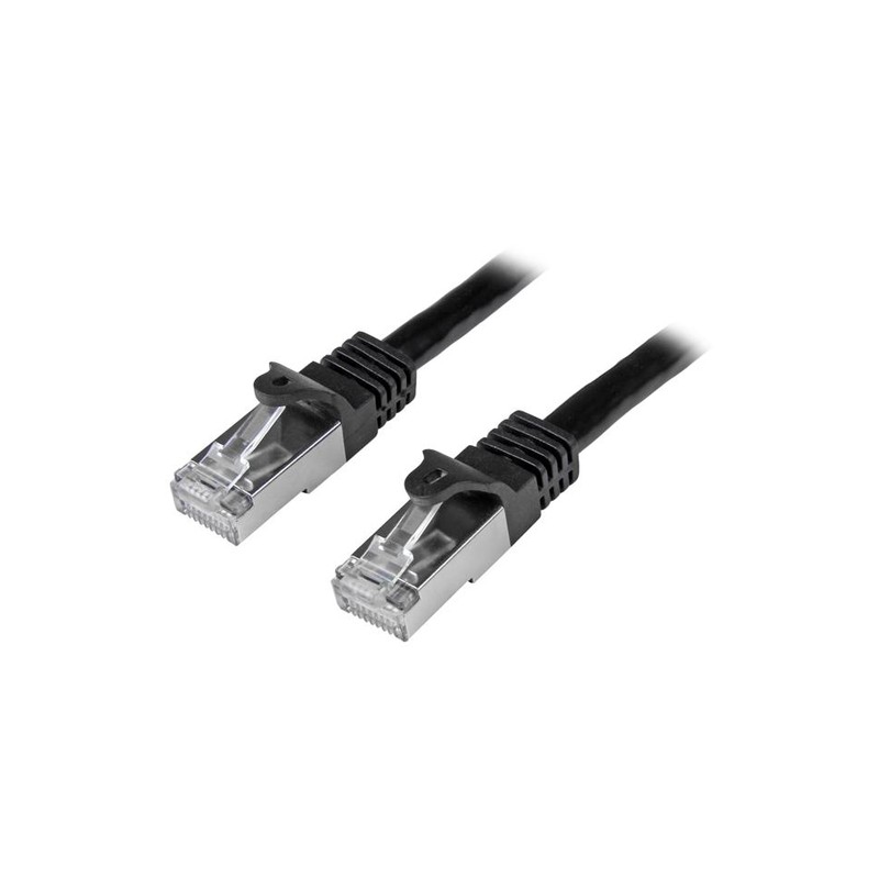 StarTech.com N6SPAT2MBK networking cable 2 m Cat6 SF/UTP (S-FTP) Black