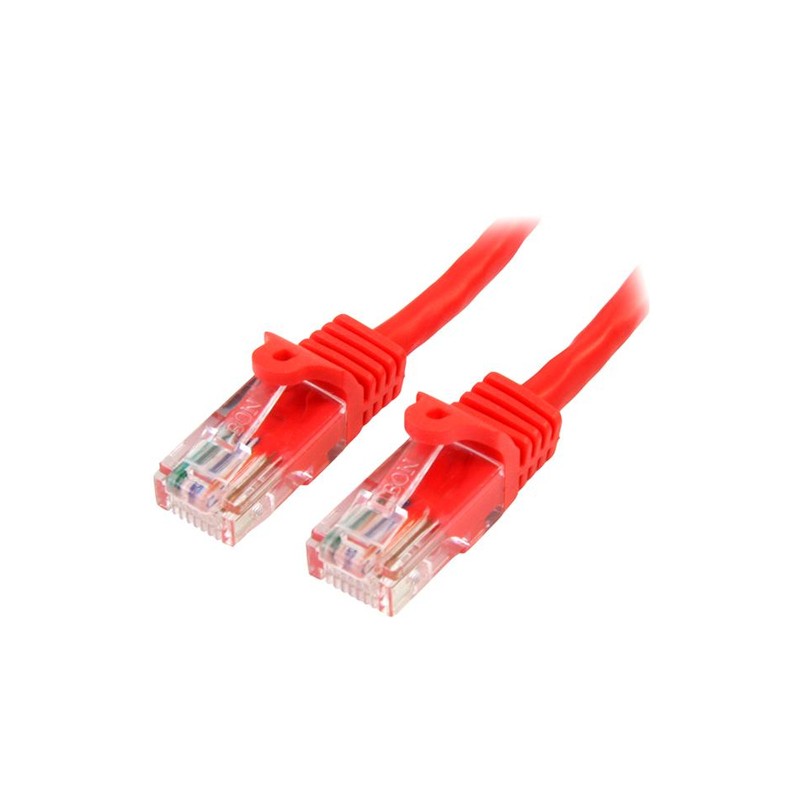 StarTech.com 45PAT5MRD networking cable 5 m Cat5e U/UTP (UTP) Red