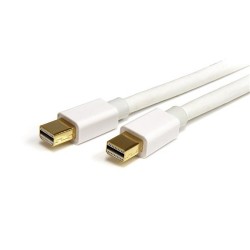 StarTech.com 2m (6 ft) White Mini DisplayPort 1.2 Cable M/M - Mini DisplayPort 4k