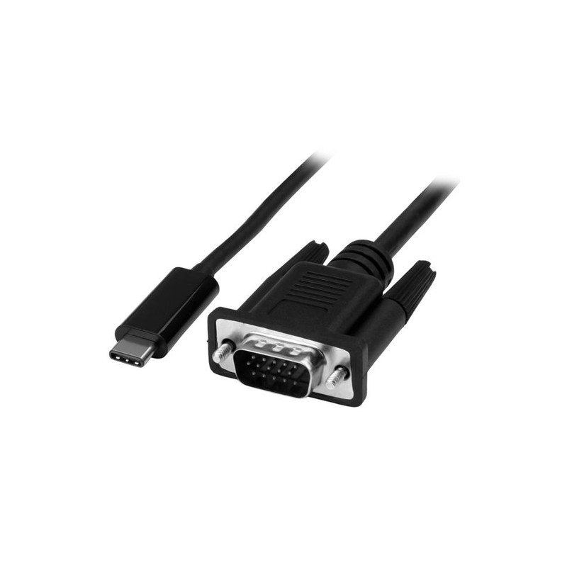 StarTech.com 3.3 ft. (1 m) USB-C to VGA Cable - 1920 x 1200 - Black