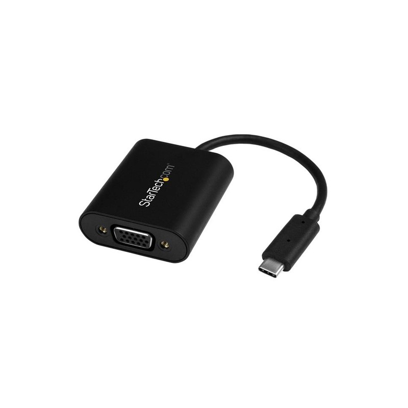 StarTech.com USB-C to VGA Adapter - with Presentation Mode Switch - 1920x1200