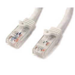 StarTech.com 15m White Gigabit Snagless RJ45 UTP Cat6 Patch Cable - 15 m Patch Cord