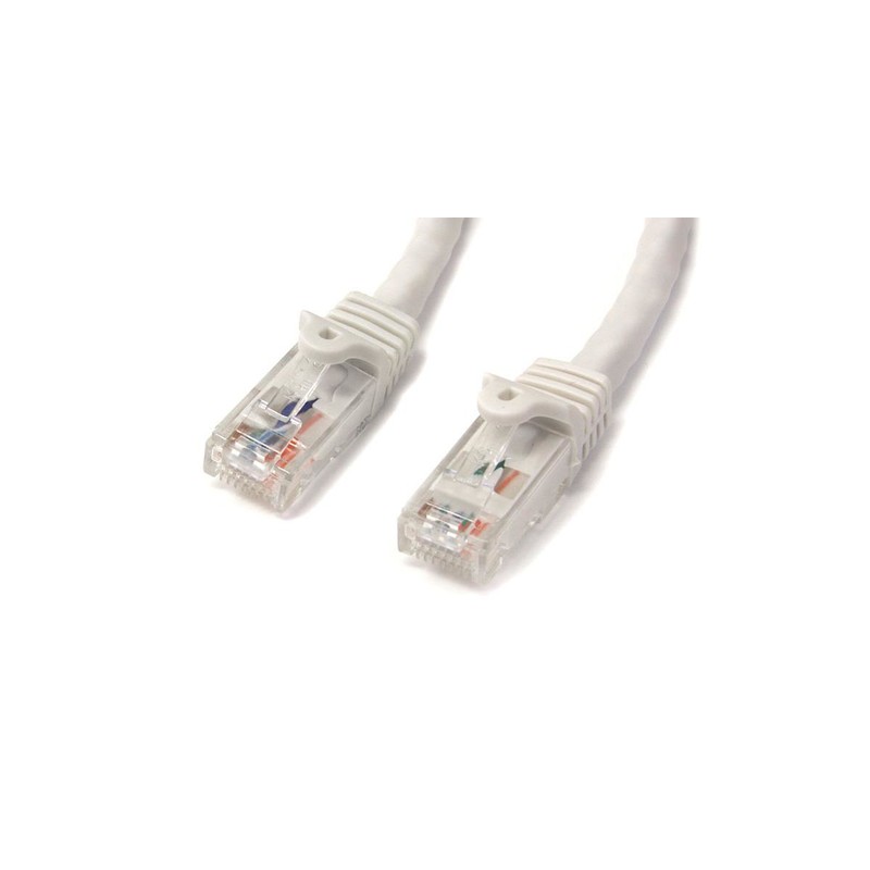 StarTech.com 15m White Gigabit Snagless RJ45 UTP Cat6 Patch Cable - 15 m Patch Cord