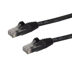 StarTech.com Cat6 patch cable with snagless RJ45 connectors – 100 ft, black