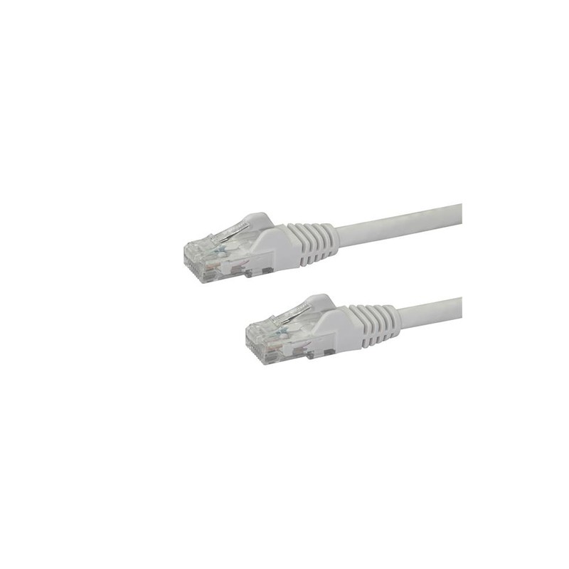 StarTech.com Cat6 patch cable with snagless RJ45 connectors – 100 ft, white