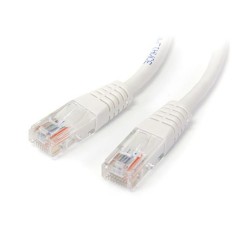 StarTech.com 15m Cat5e White Molded RJ45 UTP Cat 5e Patch Cable - 15 m Patch Cord