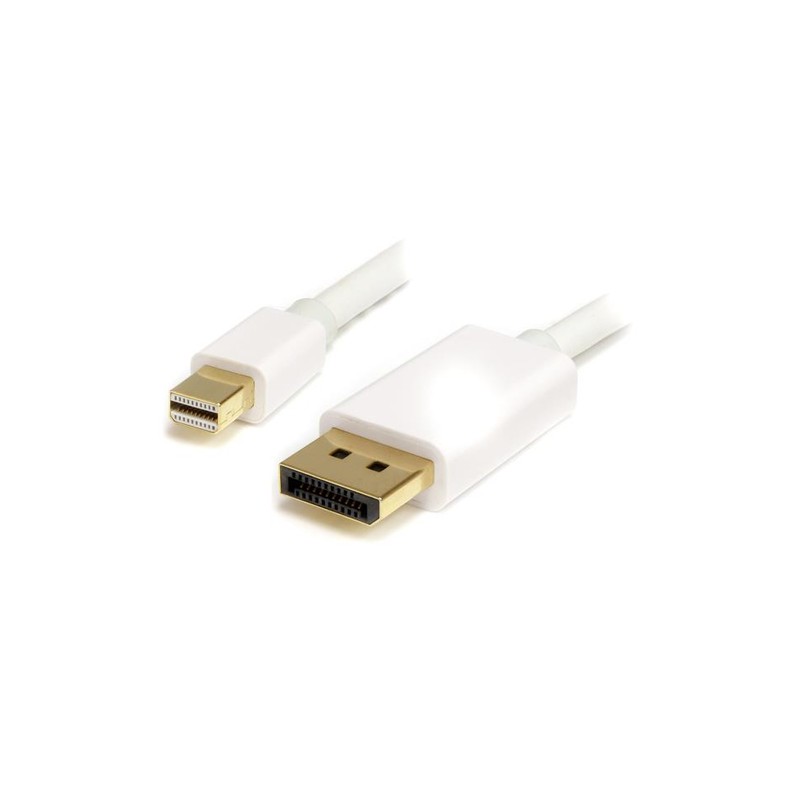 StarTech.com 2m (6 ft) White Mini DisplayPort to DisplayPort 1.2 Adapter Cable M/M - DisplayPort 4k