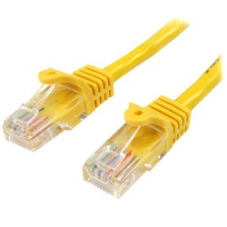 StarTech.com 45PAT5MYL networking cable 5 m Cat5e U/UTP (UTP) Yellow