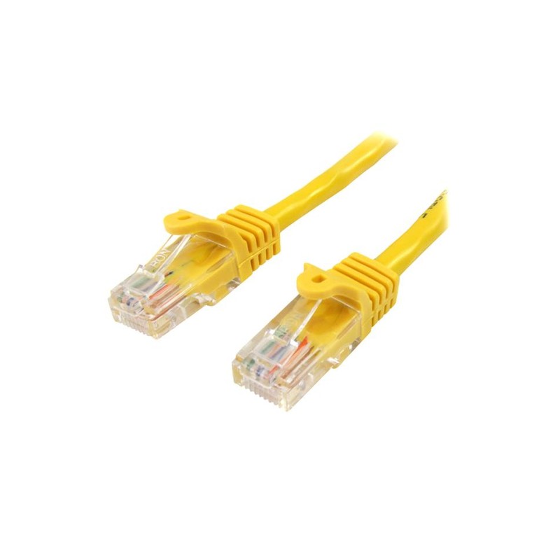 StarTech.com 45PAT5MYL networking cable 5 m Cat5e U/UTP (UTP) Yellow