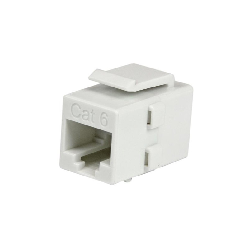 StarTech.com White Cat 6 RJ45 Keystone Jack Network Coupler - F/F